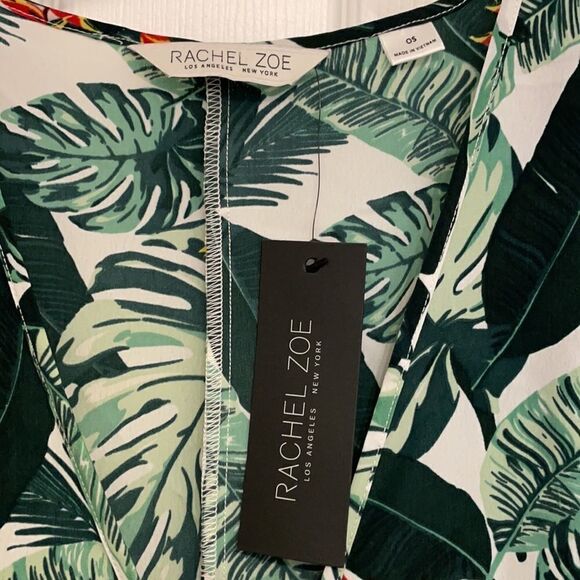 Rachel Zoe Palm Print Duster Swim Coverup, NWT - Picture 5 of 7